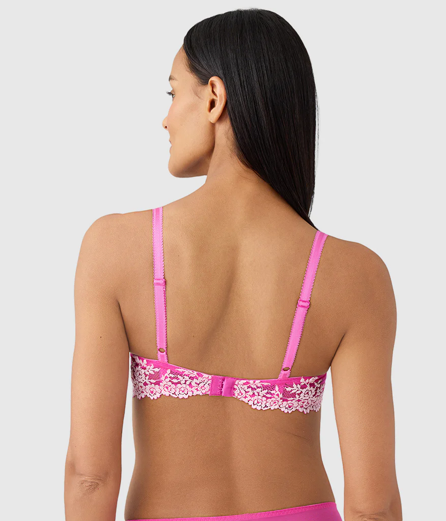 Embrace Lace® T-Shirt Bra: Wild Azalea/Cradle Pink - Image 2