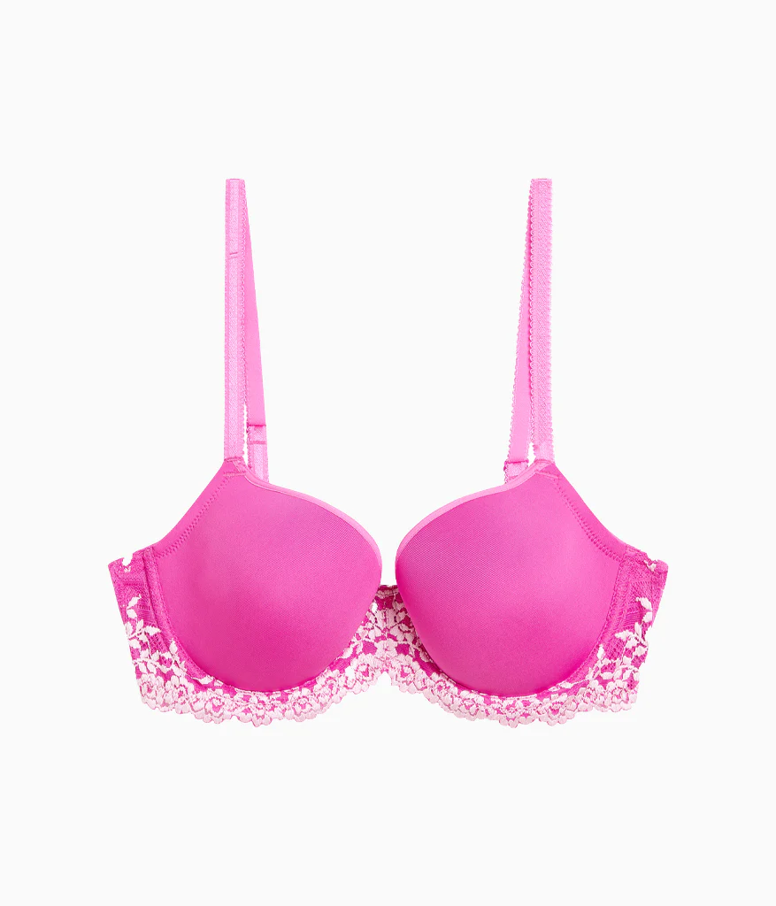 Embrace Lace® T-Shirt Bra: Wild Azalea/Cradle Pink - Image 5