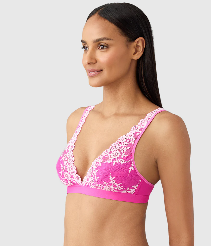 Embrace Lace® Wire Free Bralette: Wild Azalea/Cradle Pink - Image 3