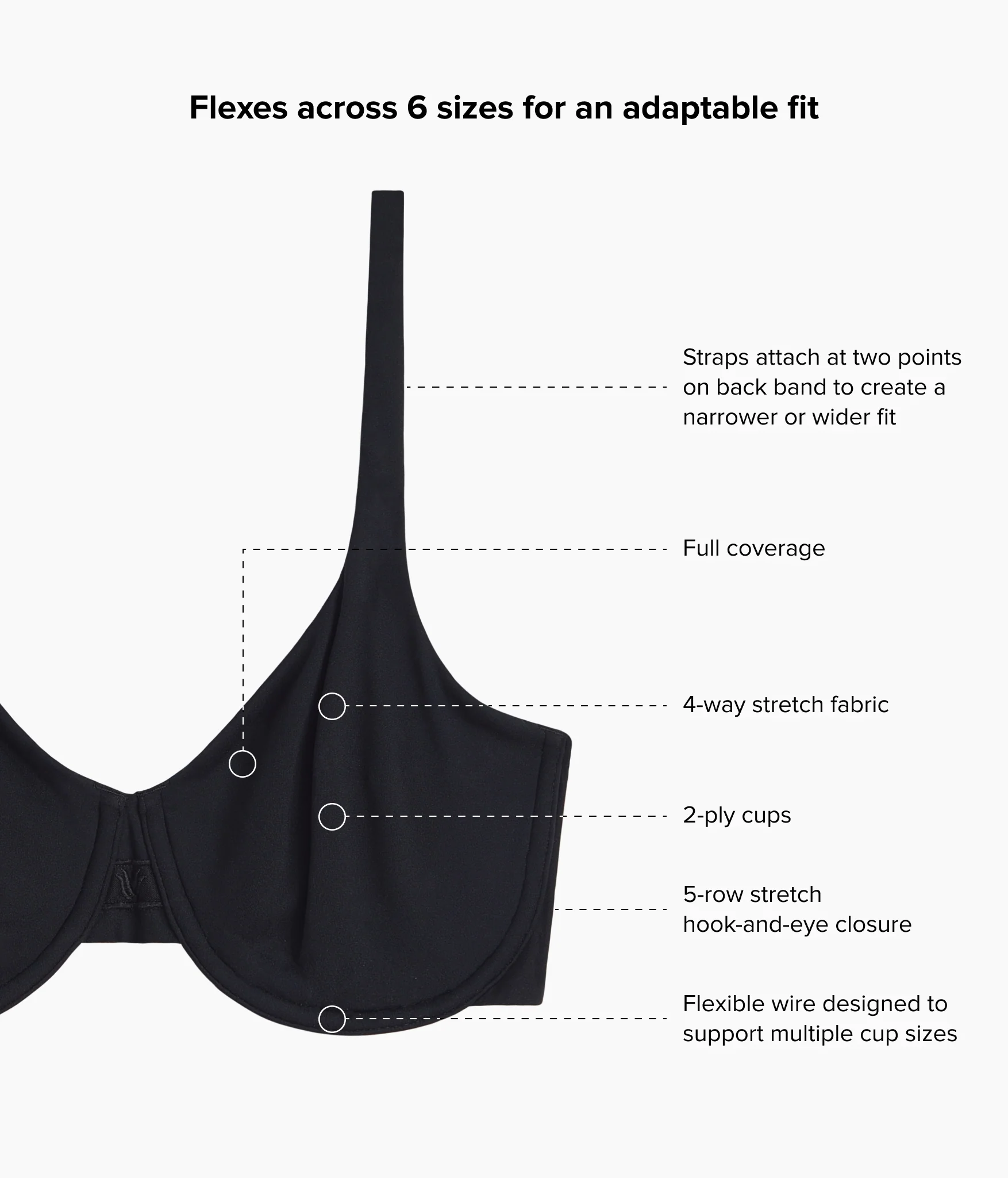 Ever Flexing™ Underwire Bra: Black - Image 6