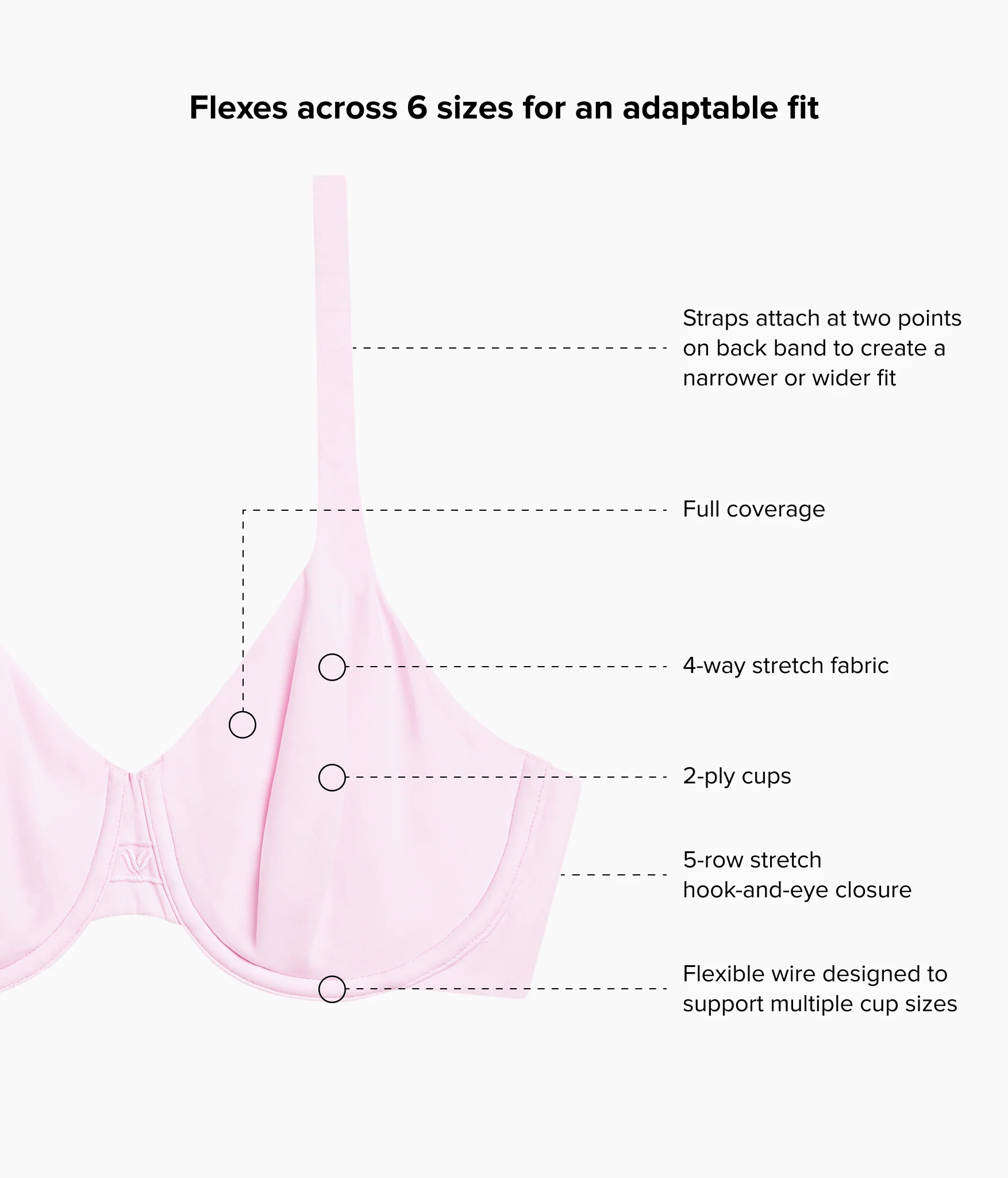 Ever Flexing™ Underwire Bra: Cradle Pink - Image 6