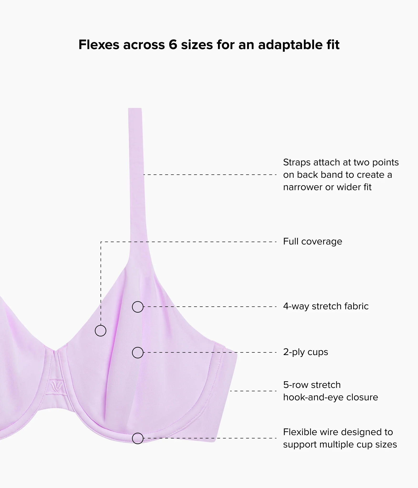 Ever Flexing™ Underwire Bra: Lavender Sage - Image 6