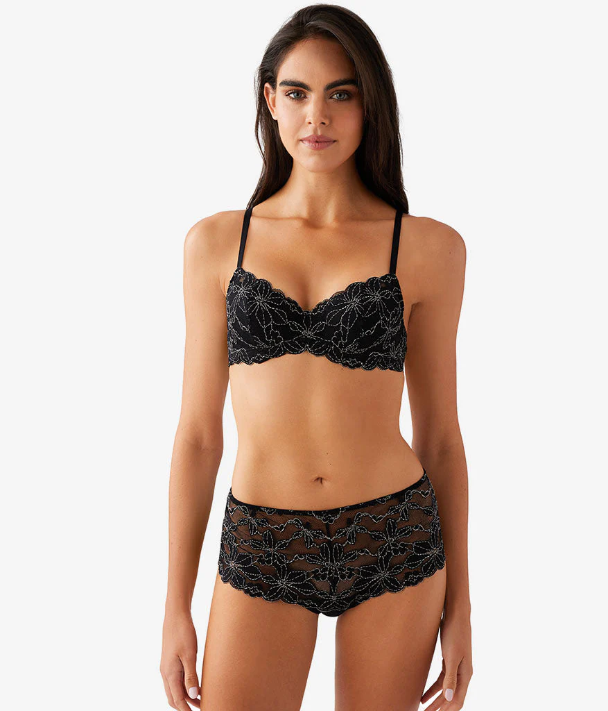 Feeling Famous Balconette Contour Bra: Night/Angel Wing - Image 4