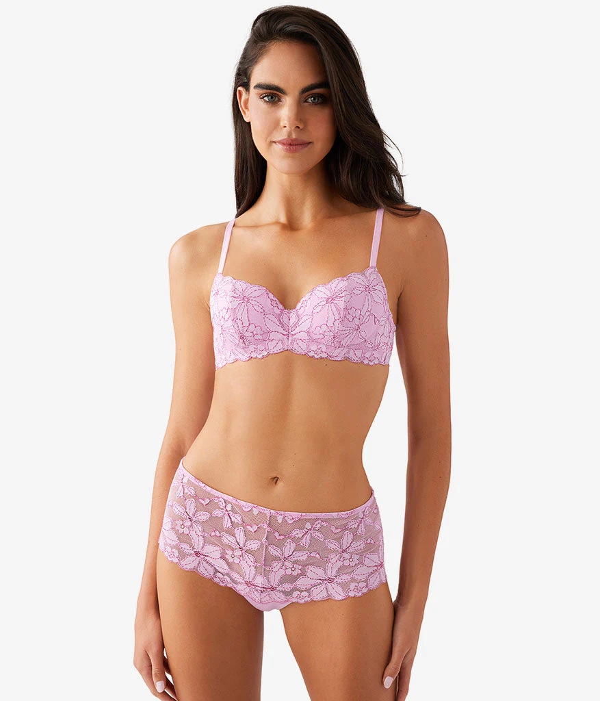 Feeling Famous Balconette Contour Bra: Pink Lavender/Very Berry - Image 4
