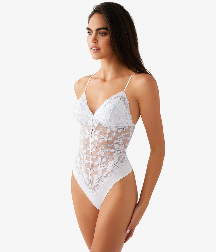 Feeling Famous Bodysuit: White/Frozen Fjord - Image 2