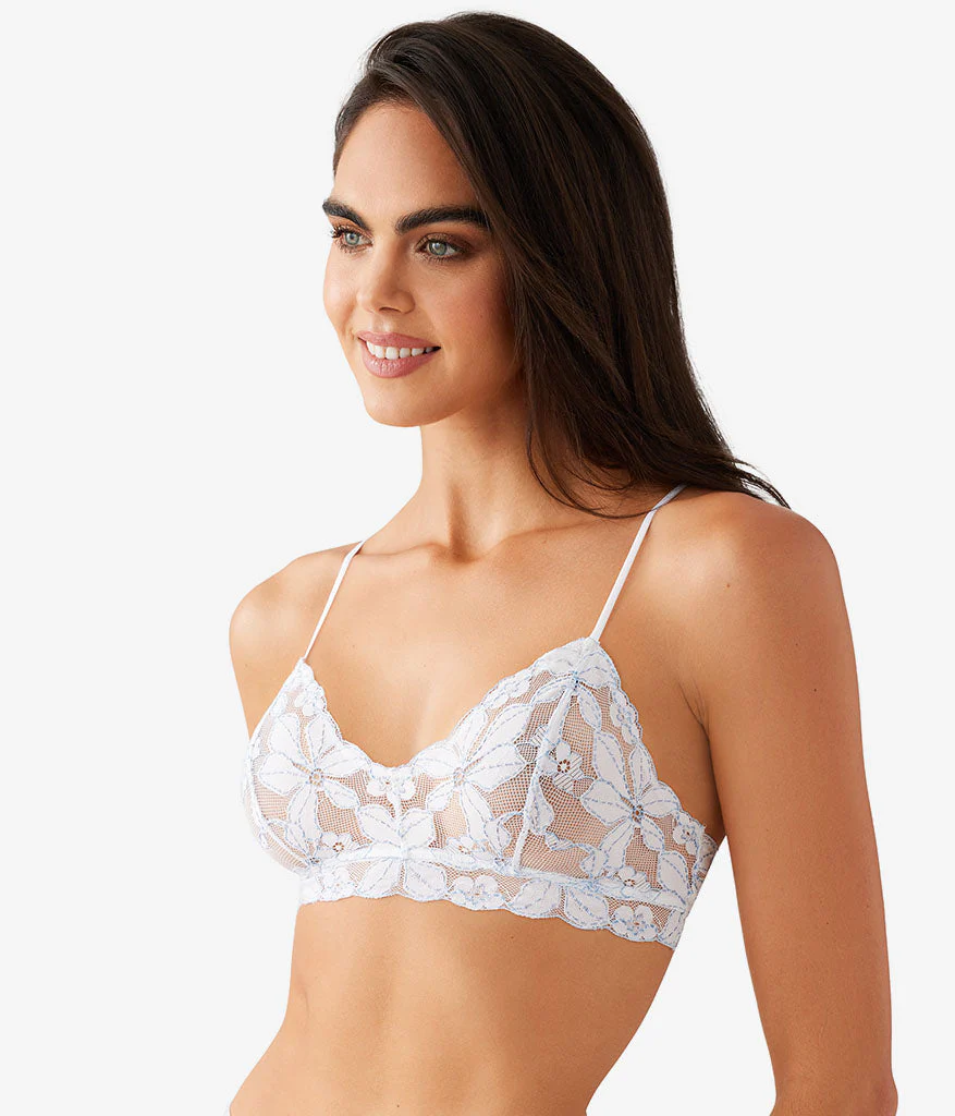 Feeling Famous Bralette: White/Frozen Fjord - Image 2
