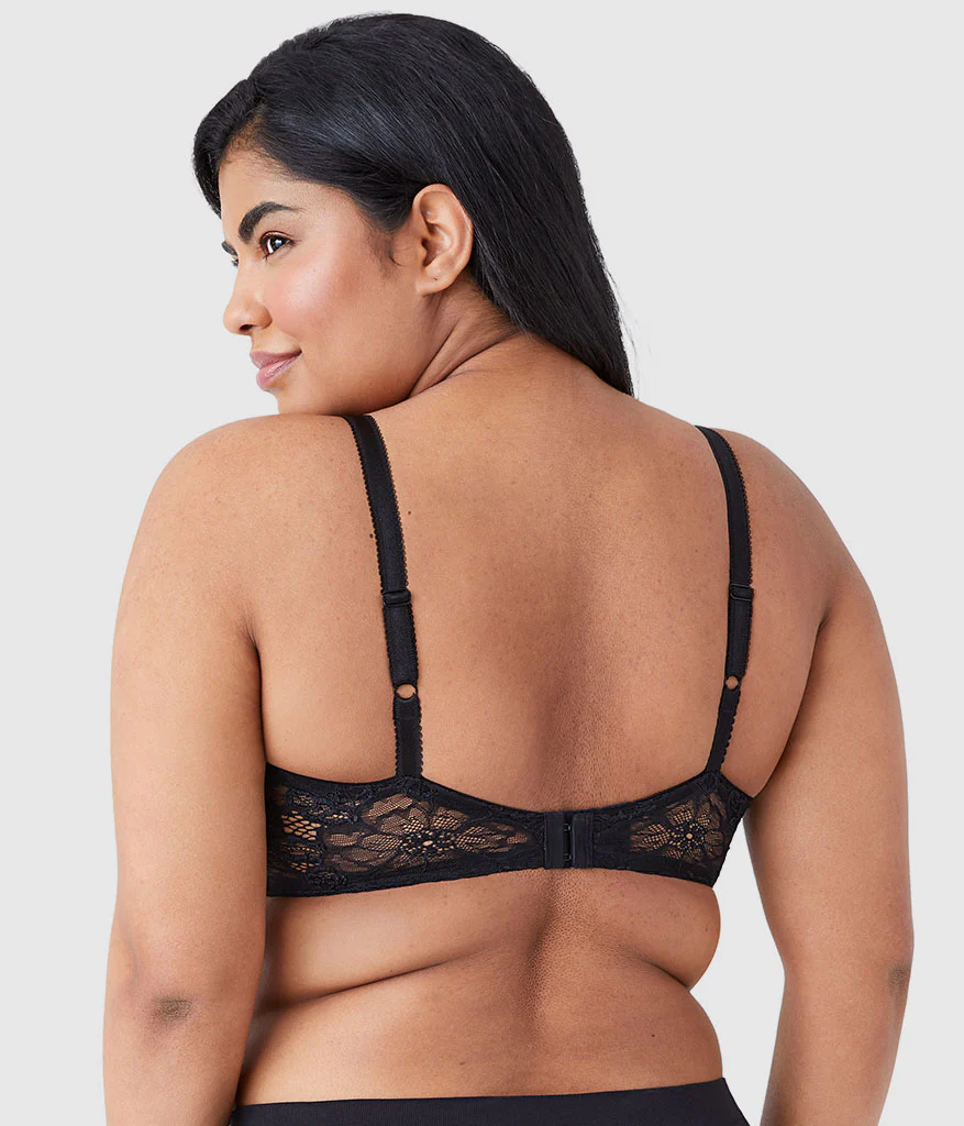 French Garden Seamless Underwire T-Shirt Bra: Black - Image 3