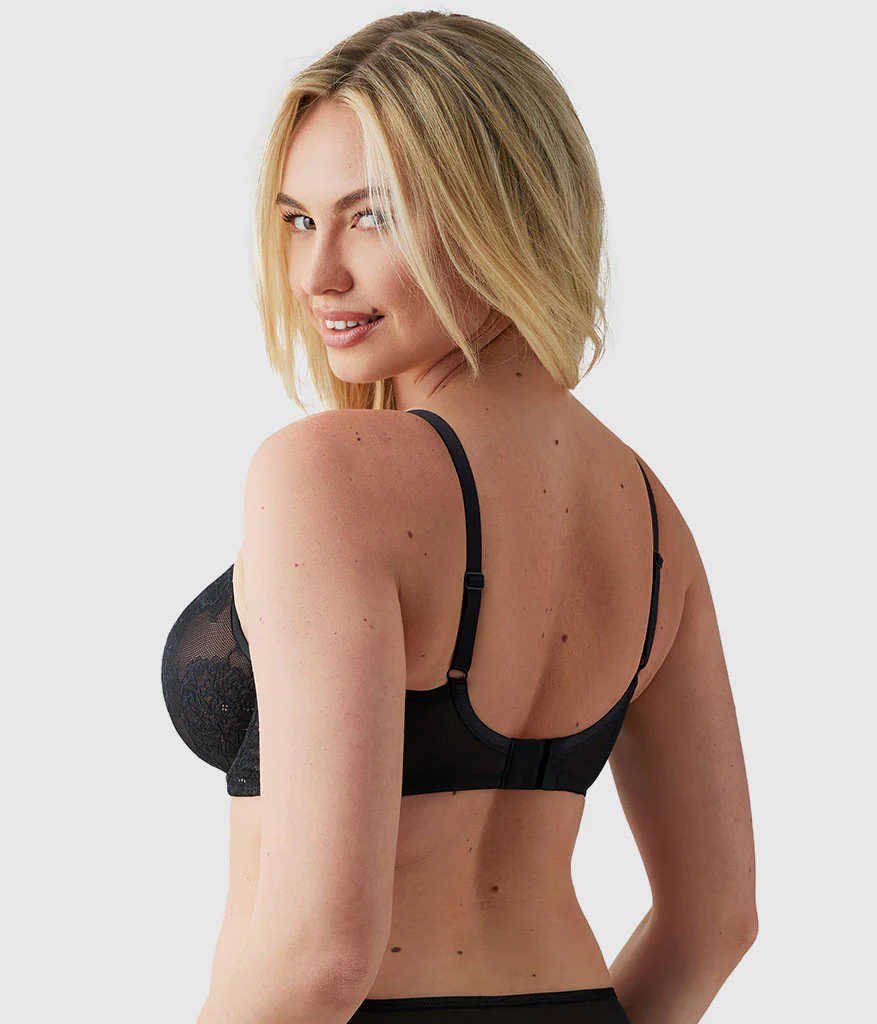 Full Bloom Underwire Bra: Black - Image 3