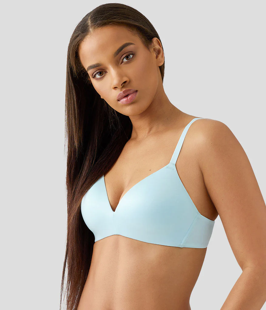 Future Foundation Wire Free T-Shirt Bra: Blue Glow - Image 2