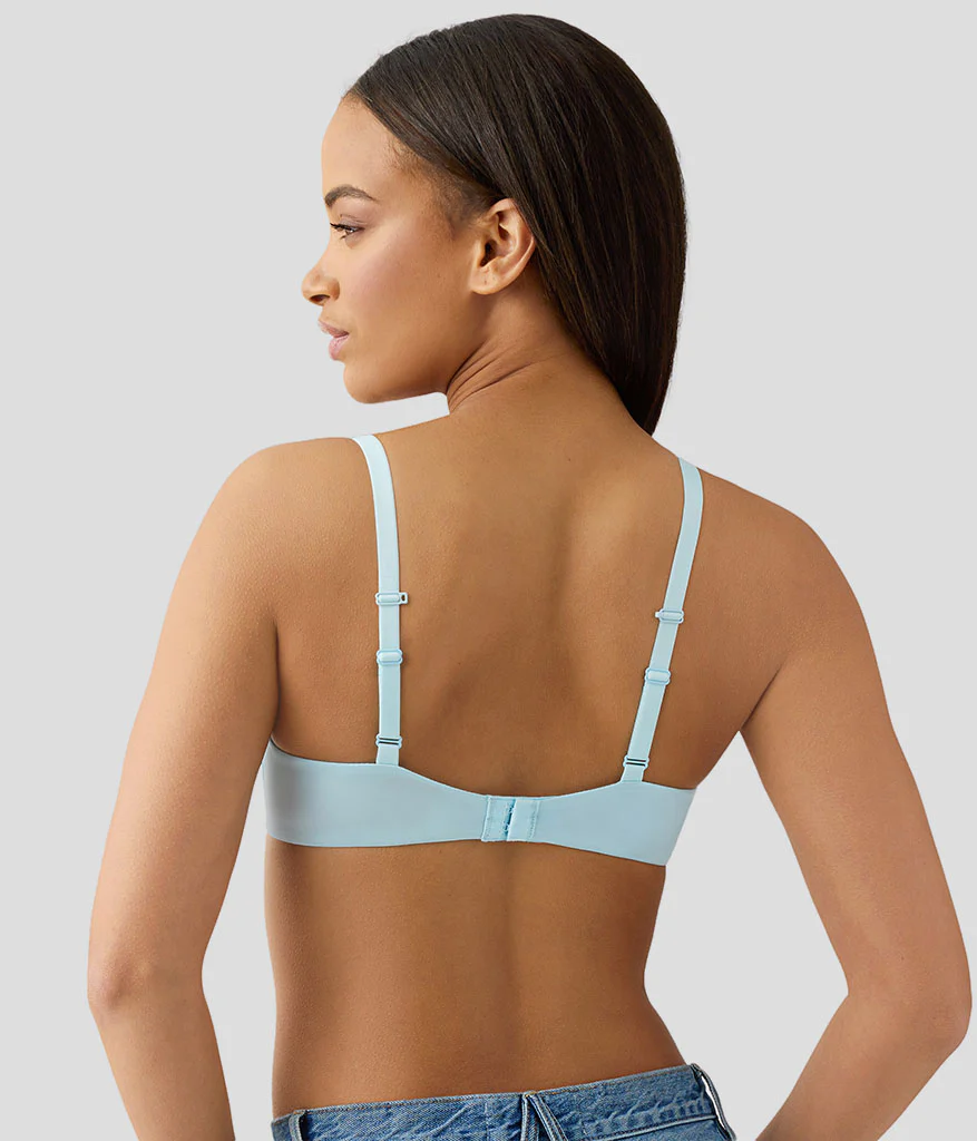 Future Foundation Wire Free T-Shirt Bra: Blue Glow - Image 3