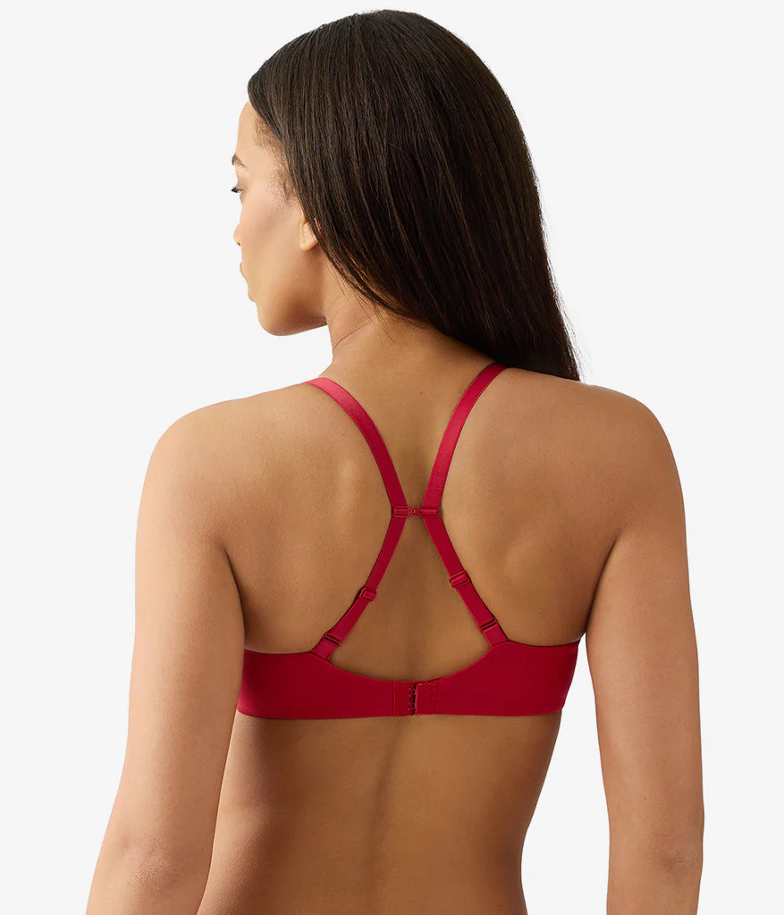 Future Foundation Wire Free T-Shirt Bra: Chili Pepper Red - Image 3