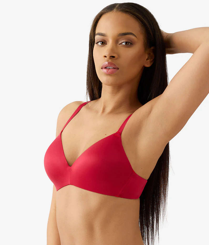 Future Foundation Wire Free T-Shirt Bra: Chili Pepper Red - Image 4