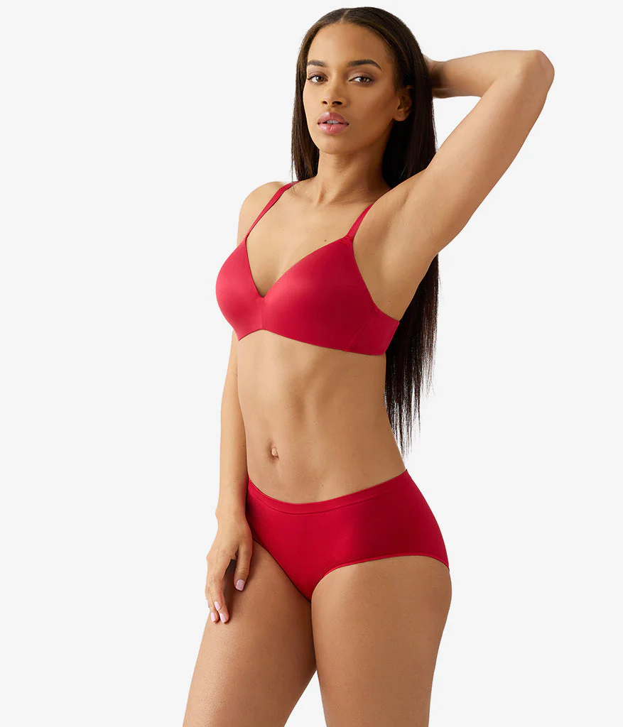Future Foundation Wire Free T-Shirt Bra: Chili Pepper Red - Image 5