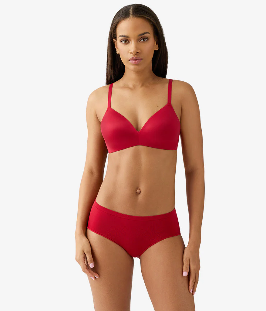 Future Foundation Wire Free T-Shirt Bra: Chili Pepper Red - Image 6