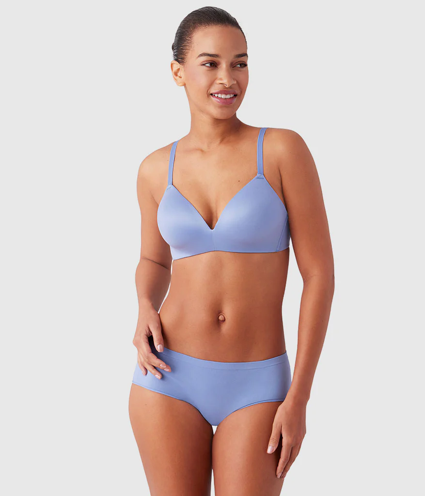 Future Foundation Wire Free T-Shirt Bra: Country Blue - Image 5