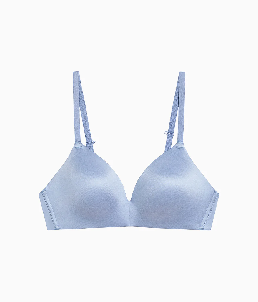 Future Foundation Wire Free T-Shirt Bra: Country Blue - Image 6