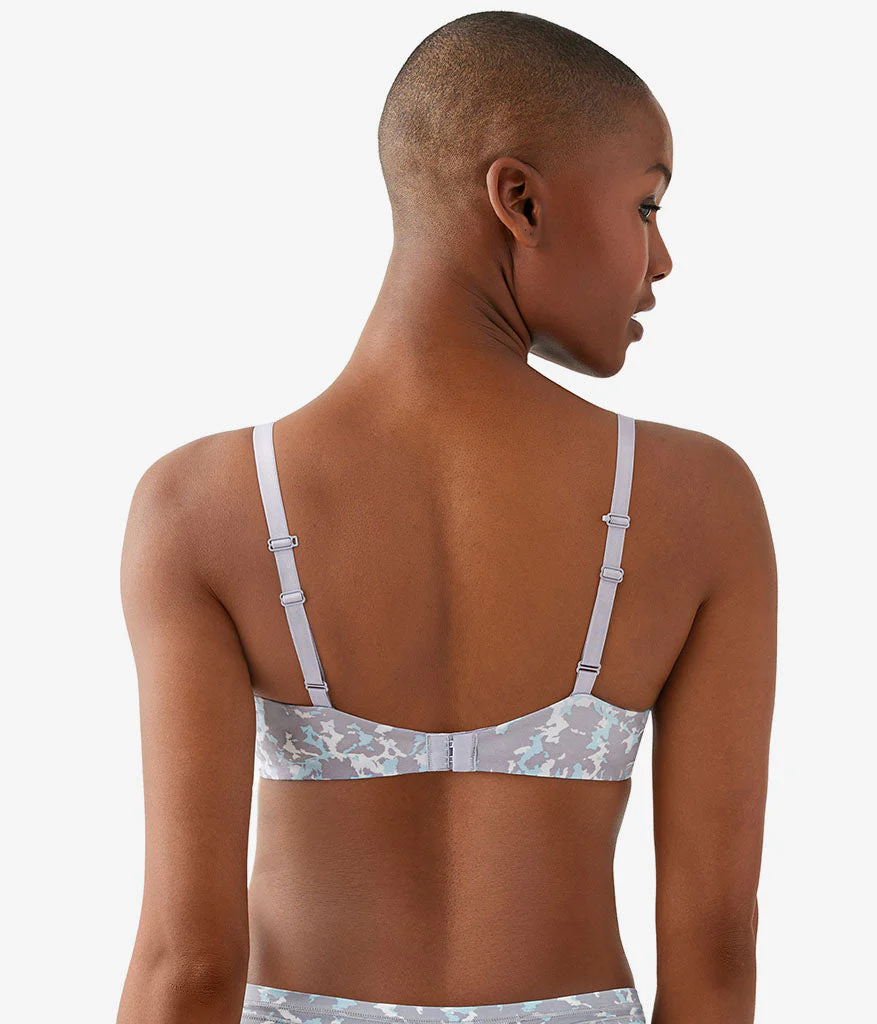 Future Foundation Wire Free T-Shirt Bra: Dream Blue/Gray Camouflage - Image 3