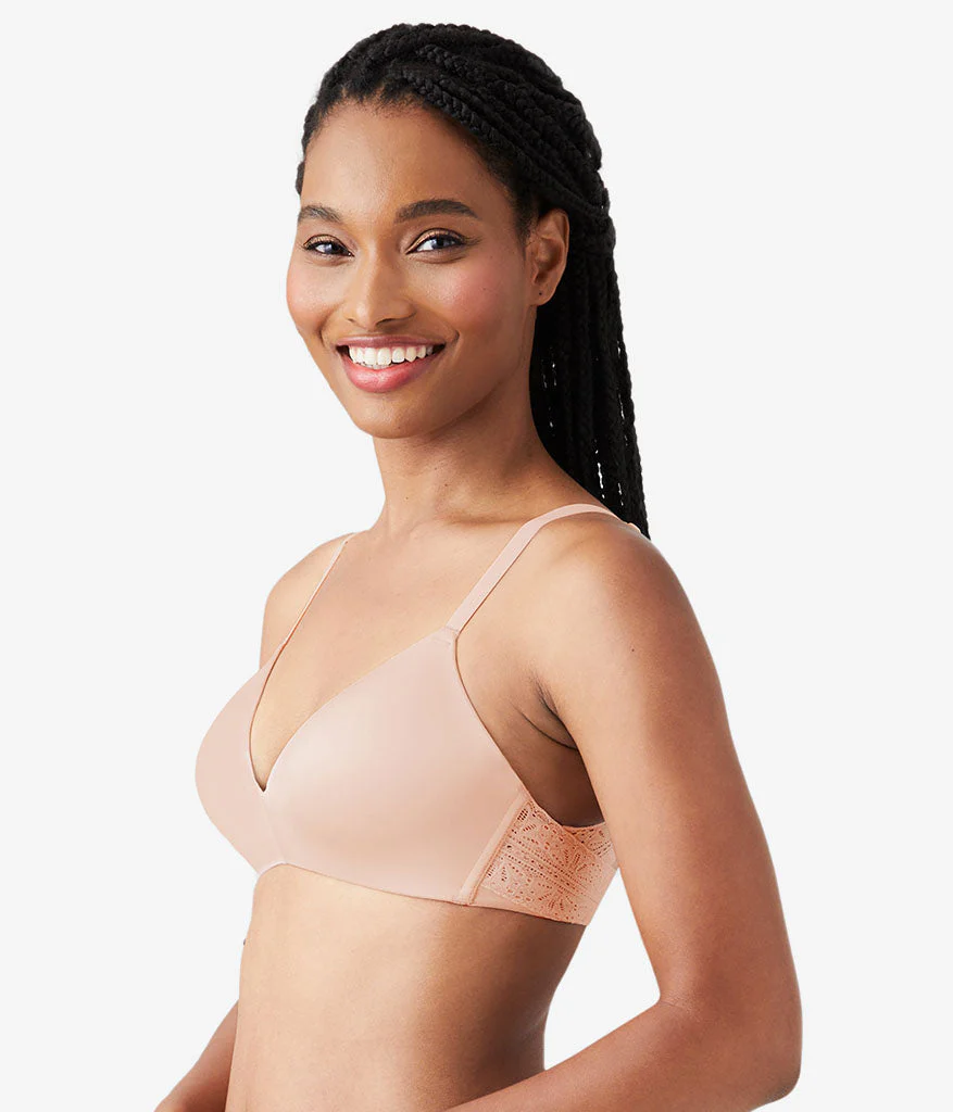 Future Foundation Wire Free T-Shirt Bra with Lace: Rose Smoke - Image 2