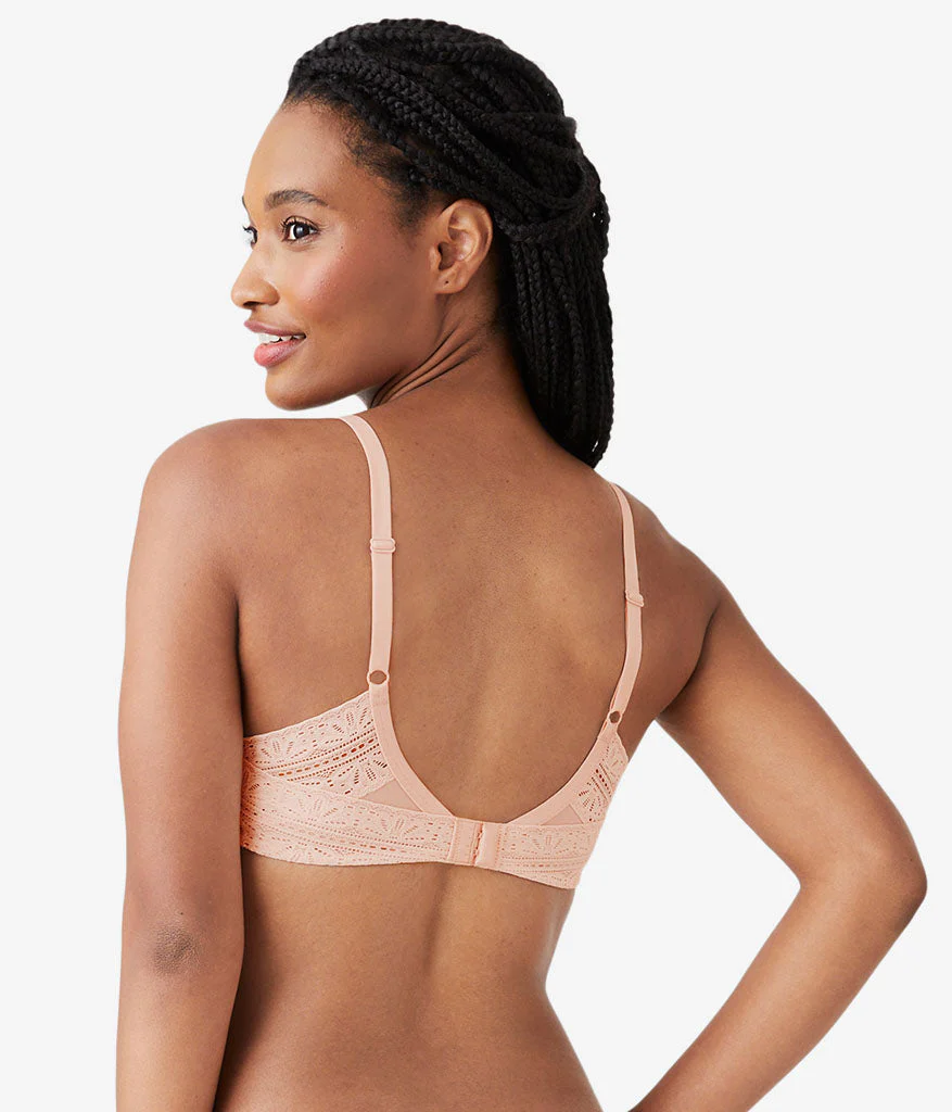 Future Foundation Wire Free T-Shirt Bra with Lace: Rose Smoke - Image 3