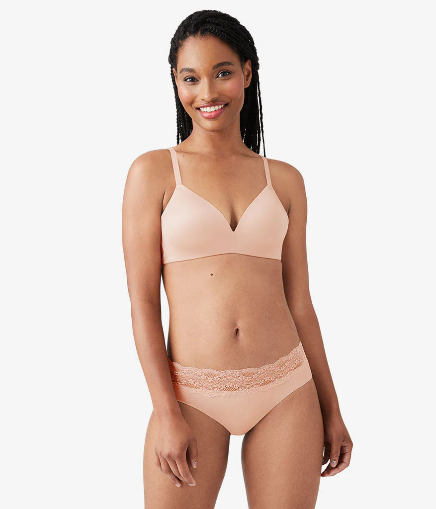 Future Foundation Wire Free T-Shirt Bra with Lace: Rose Smoke - Image 4