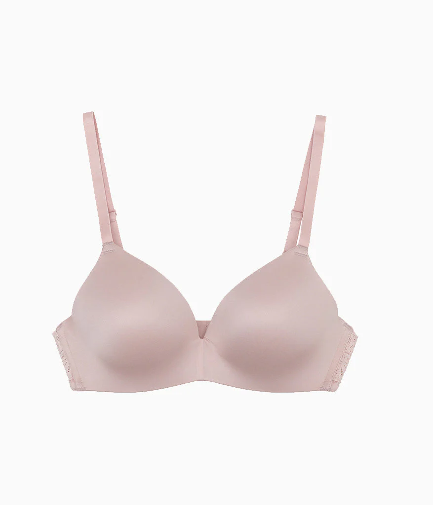 Future Foundation Wire Free T-Shirt Bra with Lace: Rose Smoke - Image 5
