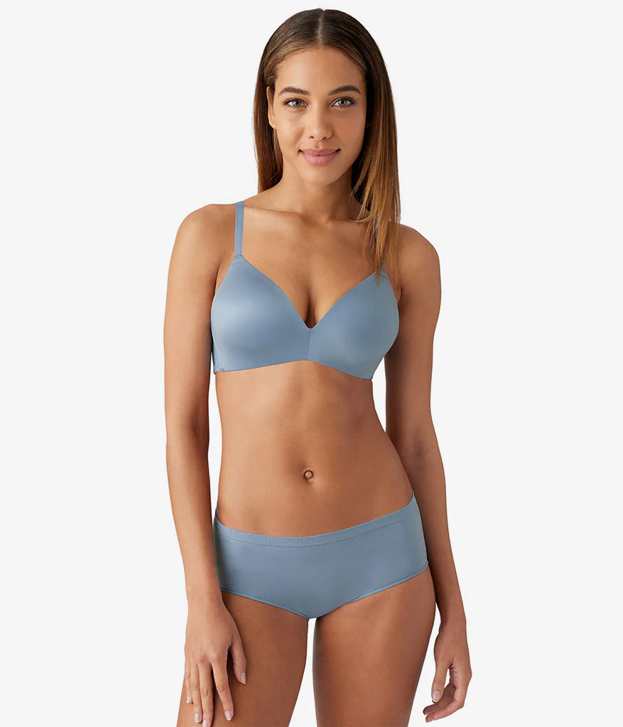 Future Foundation Wire Free T-Shirt Bra with Lace: Troposphere - Image 4