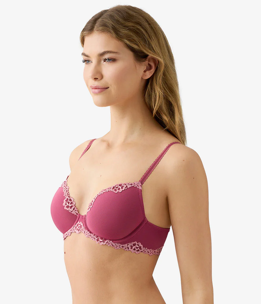 Future Foundation with Lace T-Shirt Bra: Dry Rose - Image 2