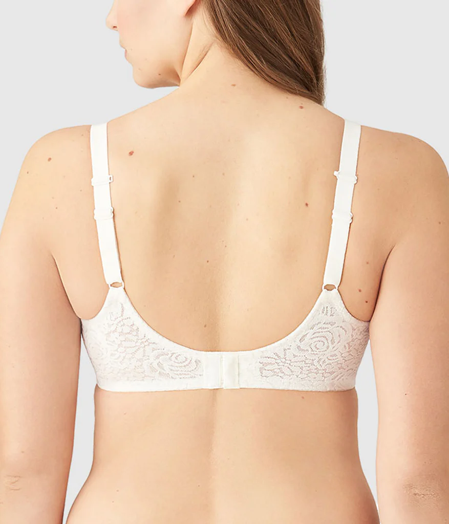 Halo Lace Underwire Bra: Ivory - Image 2