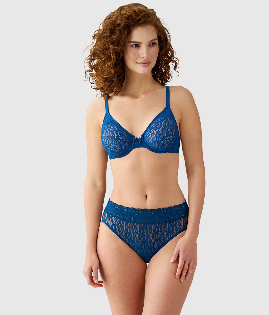Halo Lace Underwire Bra: Poseidon - Image 4