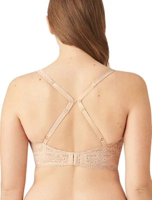 Halo Lace Wire Free Bralette: Sand - Image 5