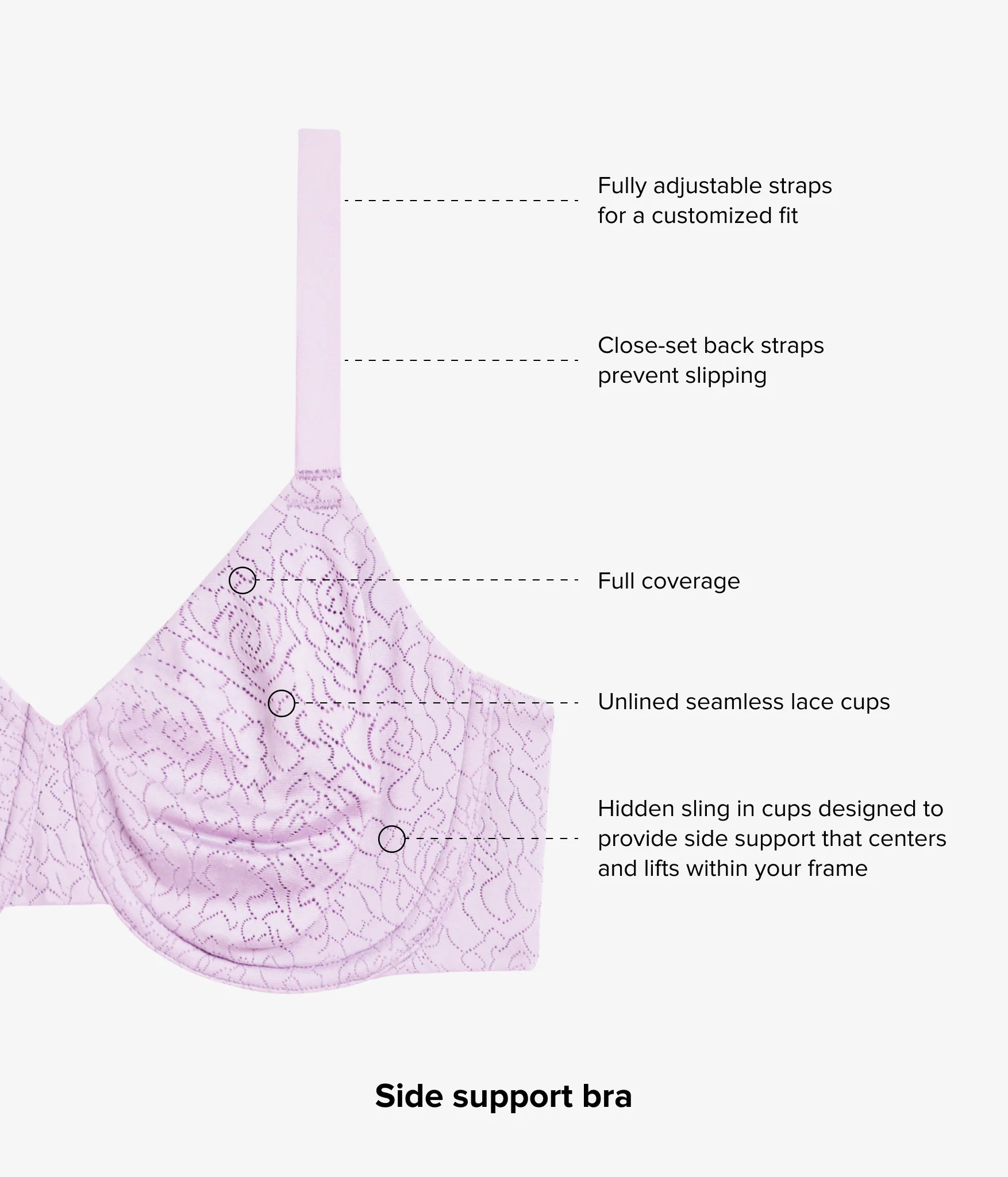 Inside Job™ Underwire Bra: Lavender Sage - Image 5