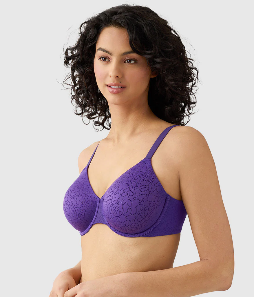 Inside Job™ Underwire Bra: Purple Indigo - Image 3