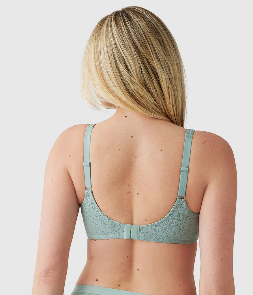 Inside Job™  Wire Free Bra: Iceberg Green - Image 3