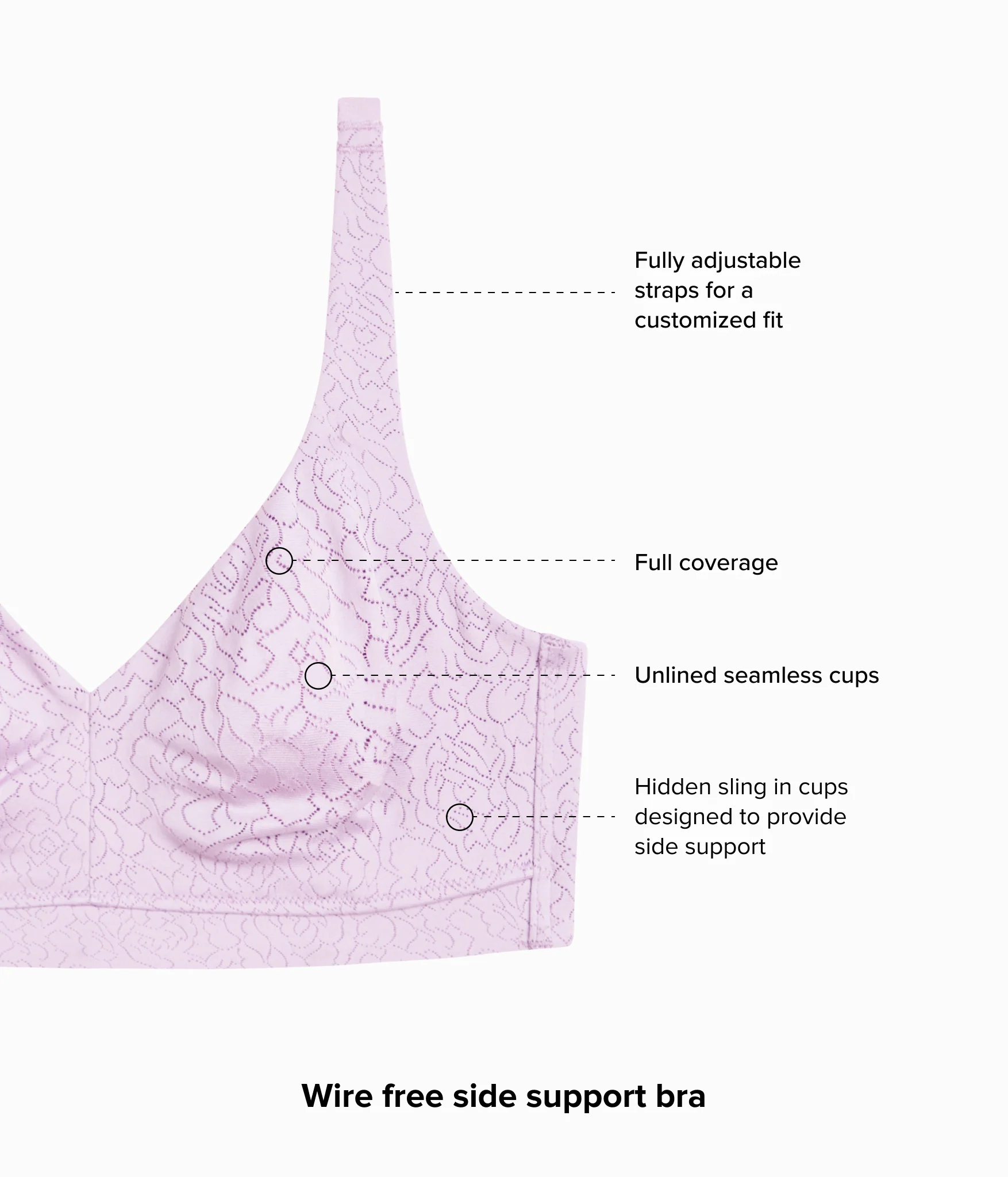 Inside Job™ Wire Free Bra: Lavender Sage - Image 5