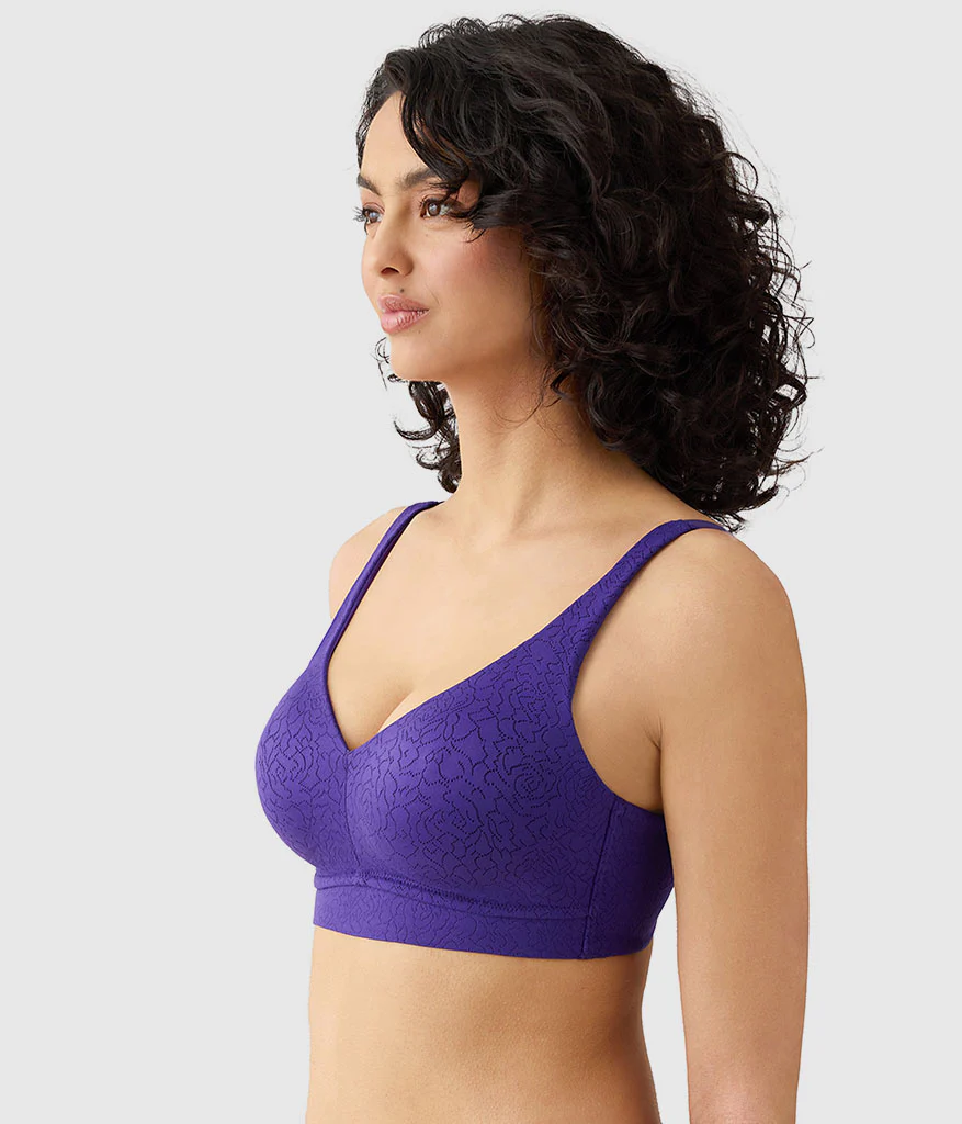 Inside Job™  Wire Free Bra: Purple Indigo - Image 2