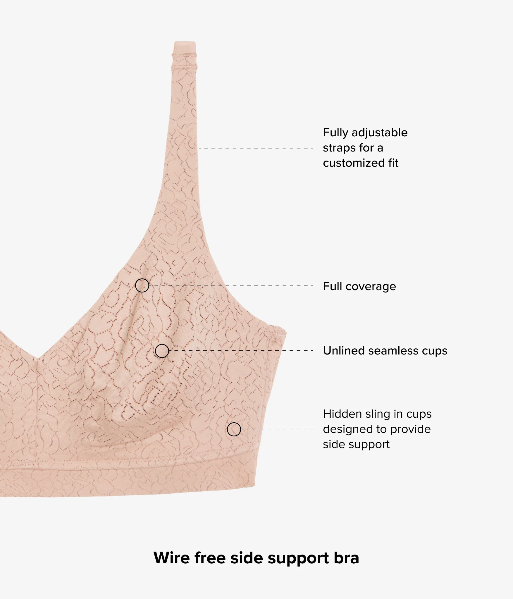 Inside Job™  Wire Free Bra: Roebuck - Image 5