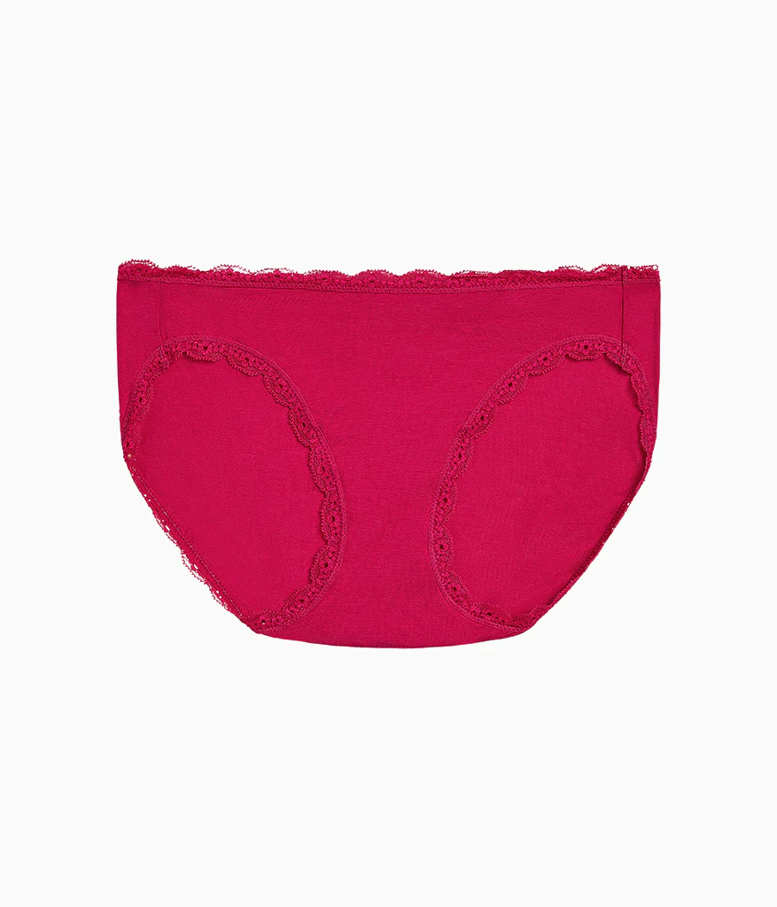 Inspired Eyelet Bikini: Cerise - Image 4