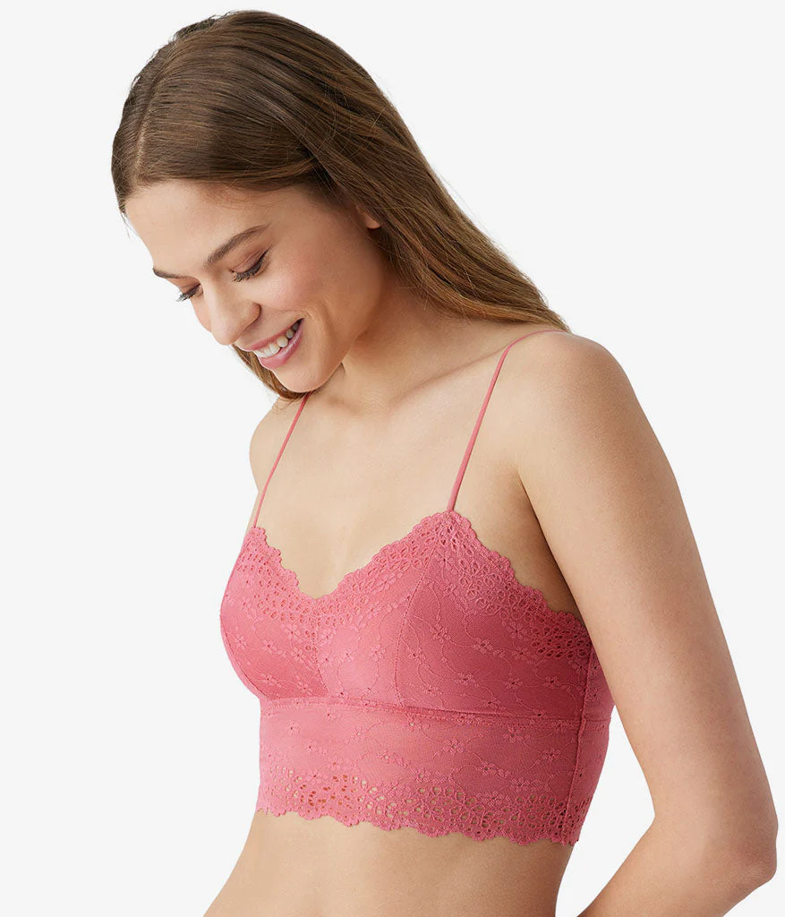 Inspired Eyelet Bralette: Slate Rose - Image 2
