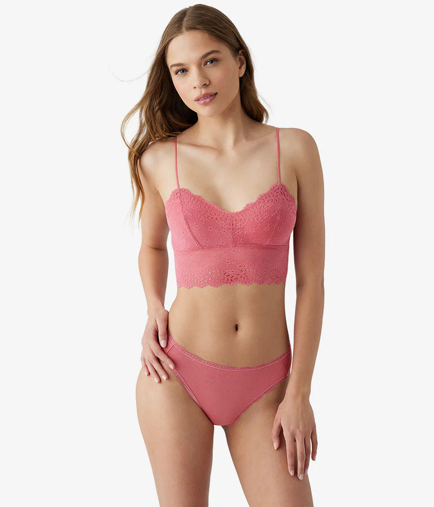 Inspired Eyelet Bralette: Slate Rose - Image 4