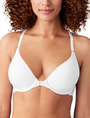 Inspired Eyelet Front Close T-Shirt Bra: Rose Smoke - Image 5