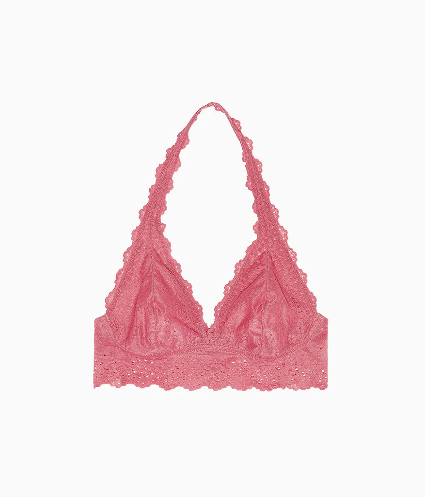 Inspired Eyelet Halter Bralette: Slate Rose - Image 5