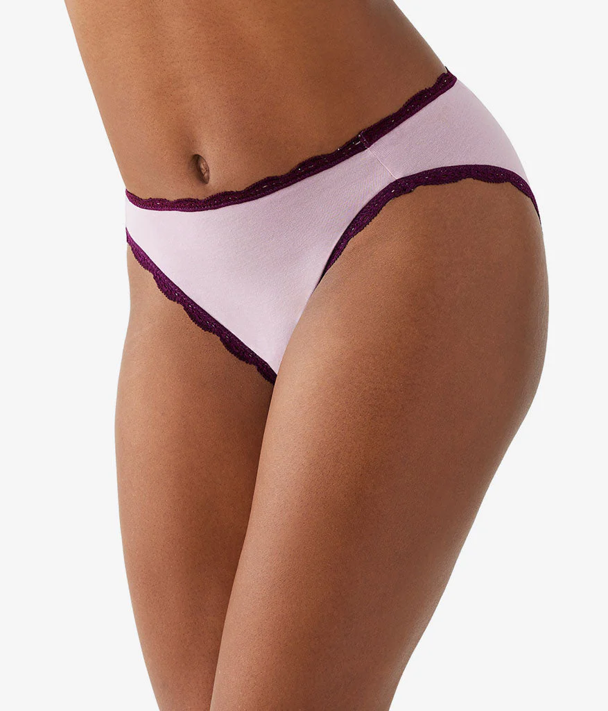 Inspired Eyelet Hi-Leg: Dawn Pink - Image 2