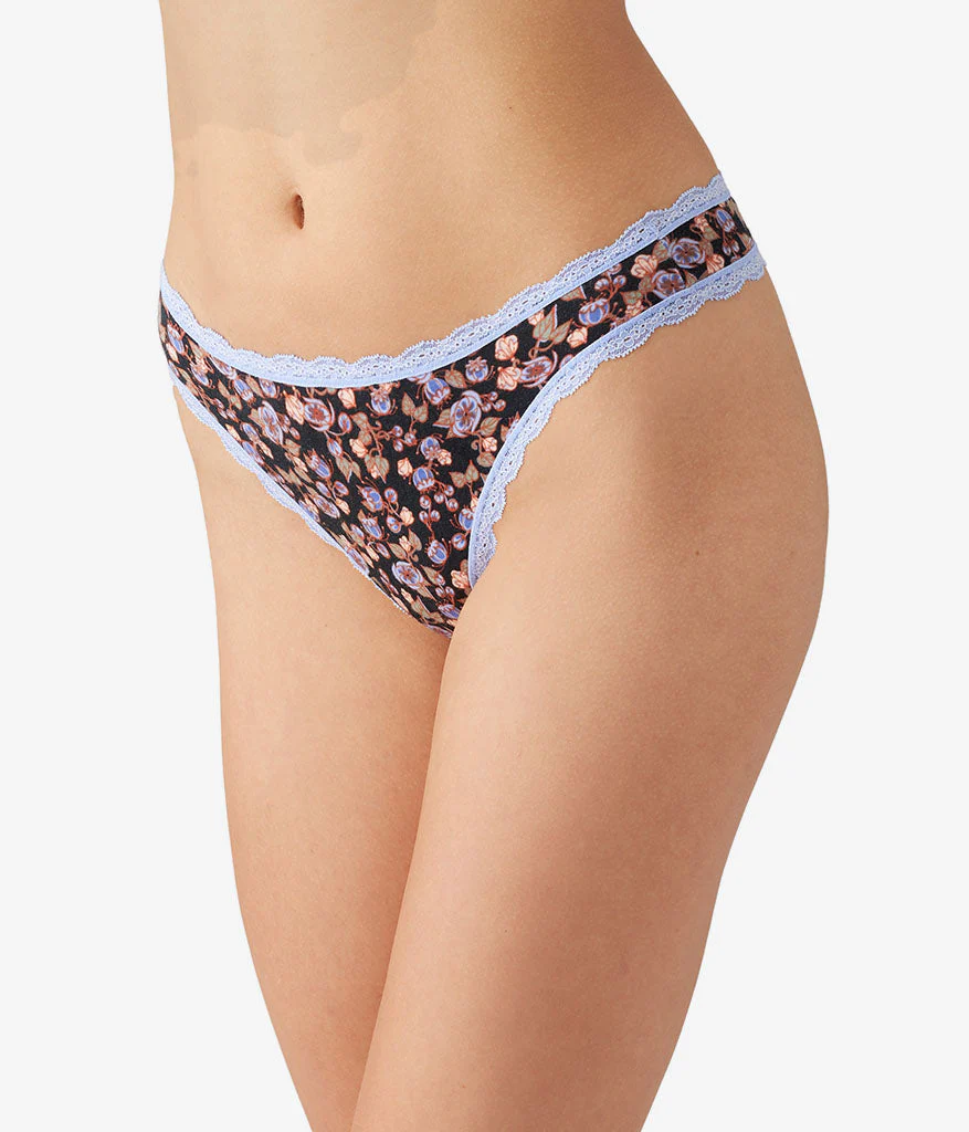Inspired Eyelet Thong: Vintage Floral - Image 2