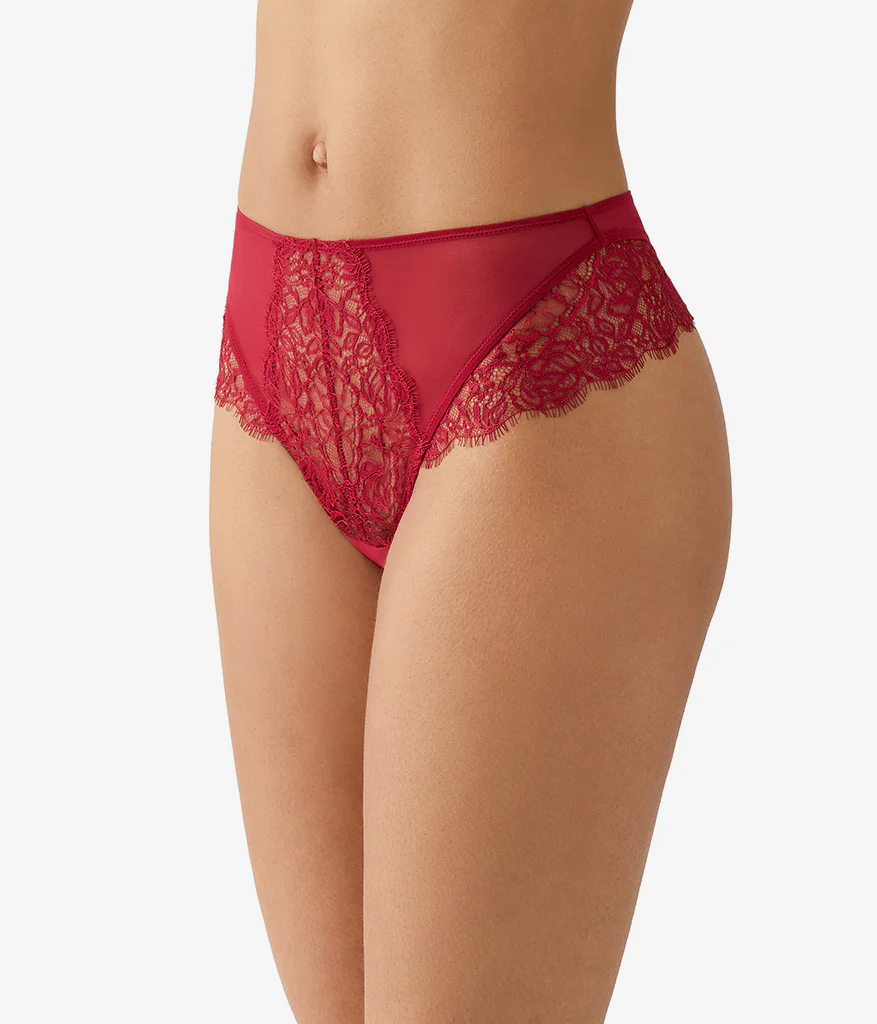 It's On Hi-Waist Thong: Biking Red - Image 2