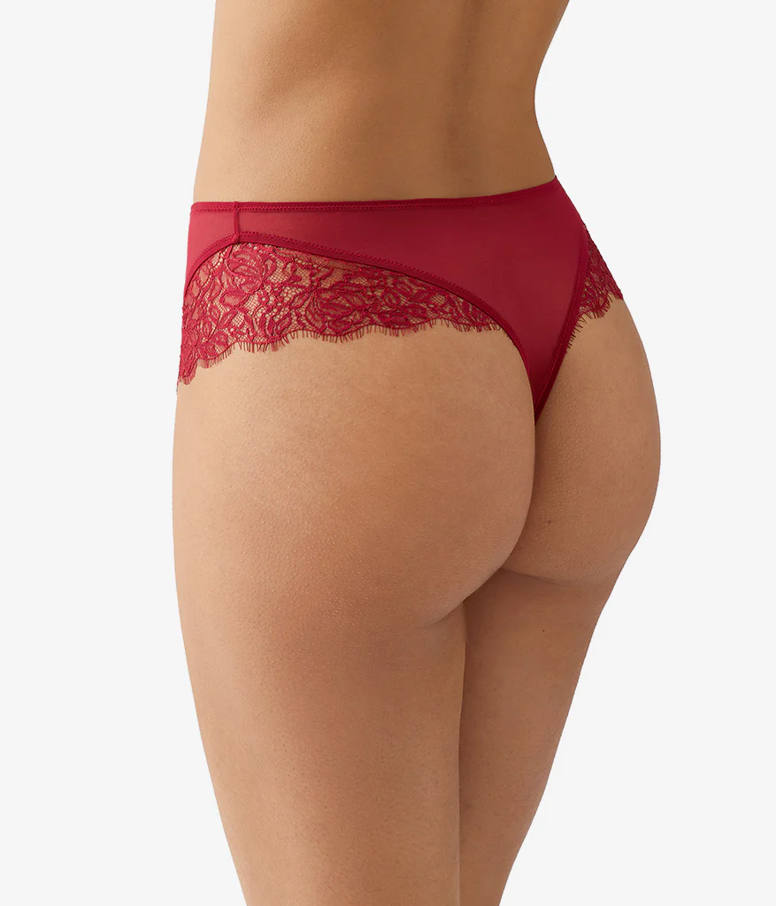 It's On Hi-Waist Thong: Biking Red - Image 3