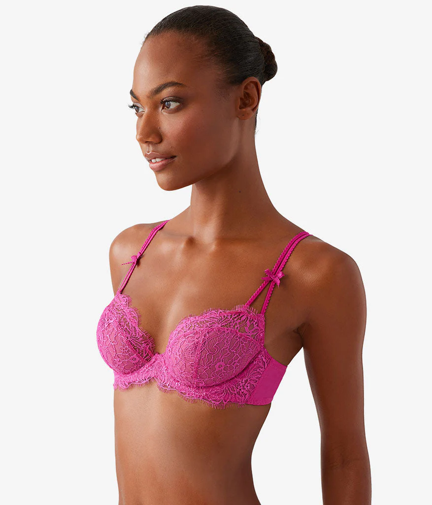 It's On Underwire Bra: Fuchsia Red - Image 2