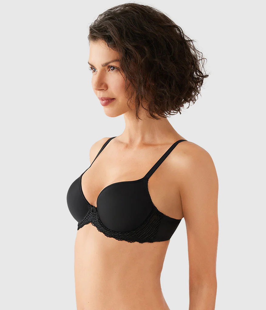 La Femme Underwire T-Shirt Bra: Black - Image 3