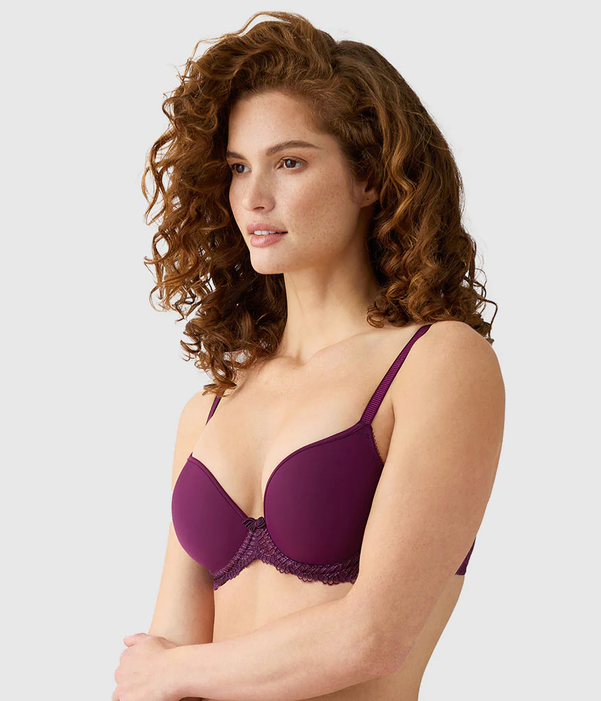 La Femme Underwire T-Shirt Bra: Winter Bloom - Image 3
