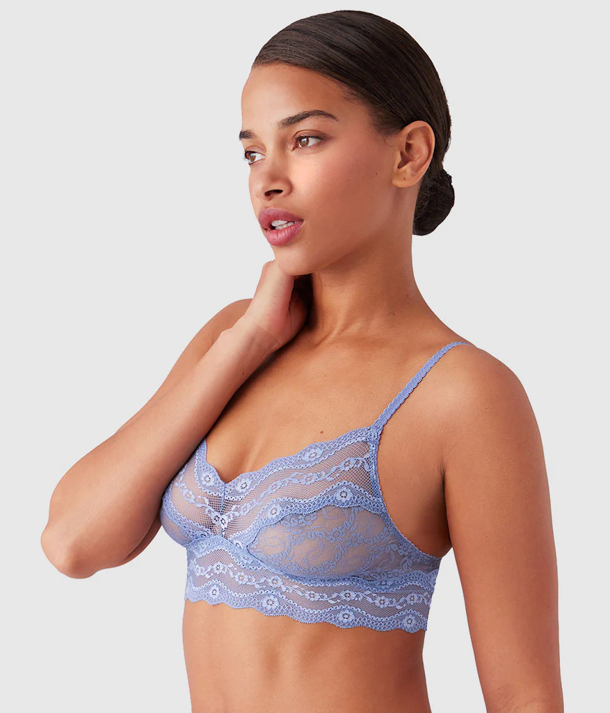 Lace Kiss Bralette: Country Blue - Image 2