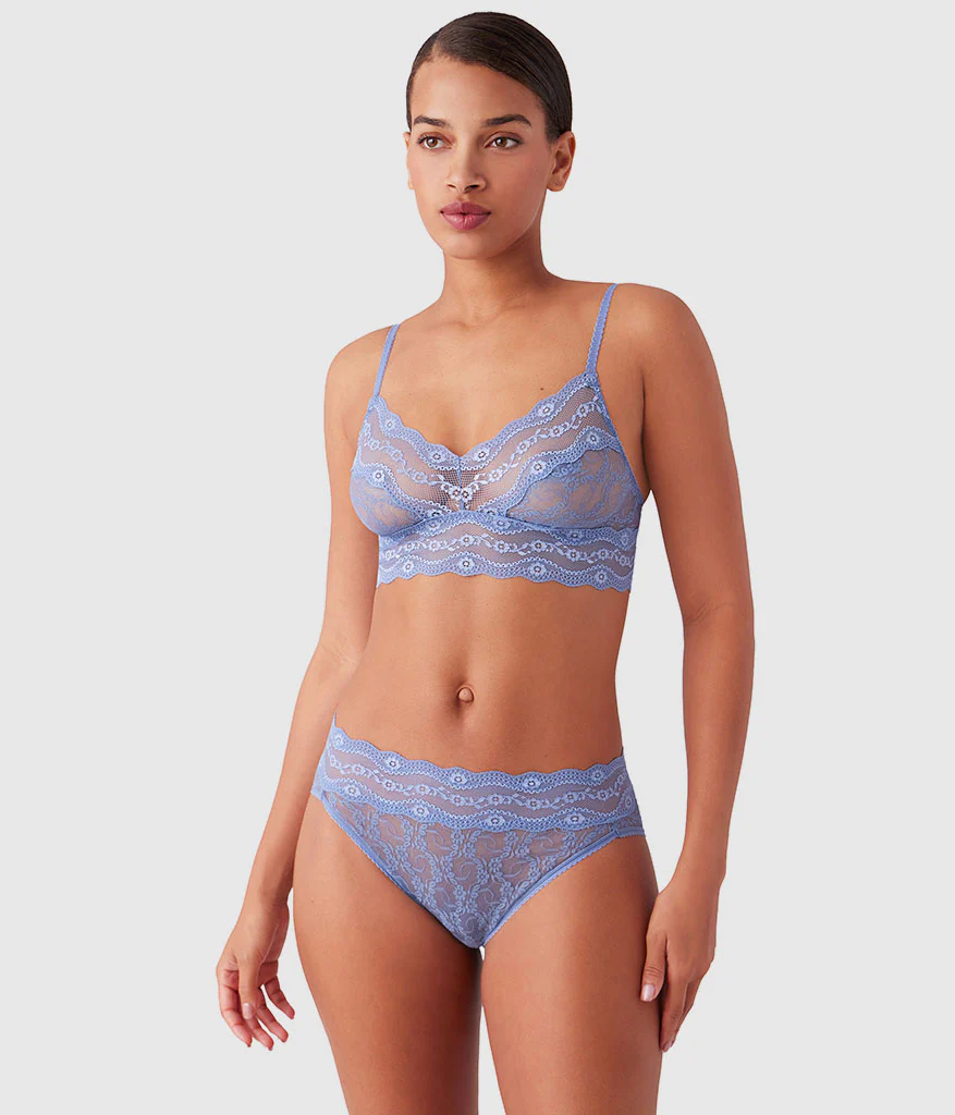 Lace Kiss Bralette: Country Blue - Image 4